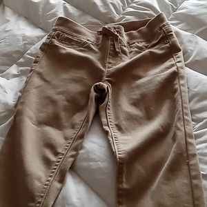 Girls tan jeggings size 7-8, stretch waist.